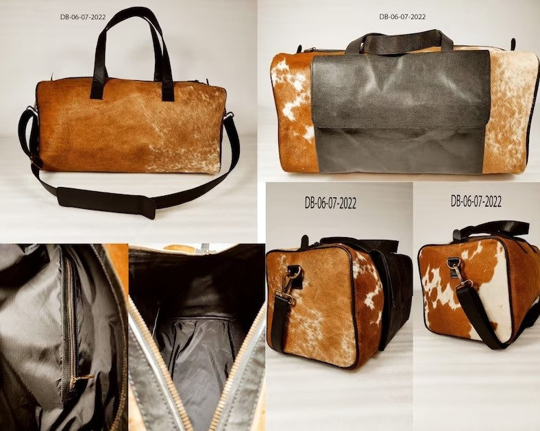 Leather Weekender Bag, Leather Duffle Bag, Large Travel Bag, Cowhide Duffle Bag, Holdall Bag, Groomsmen Gift Bag, Leather Gym Bag