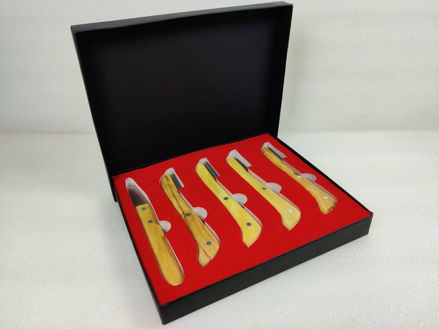Pet Hand Stripping knifes For Dog,Fox,Cat Grooming Knife-Comb Right Handed Set Of 5