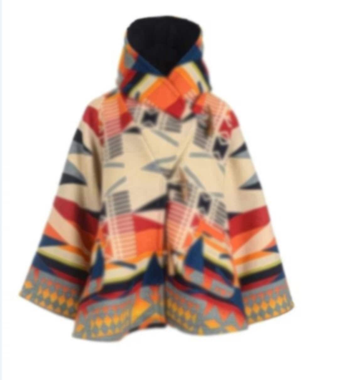 Women Wool/Fleece Coat Claw Button Hooded Jacket Poncho Overcoat Warm Outwear/winter Gift /Christmas Gift
