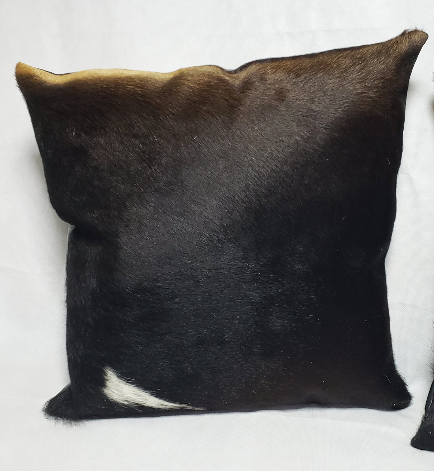 Real original skin Cowhide Pillow Cover, Natural Luxurious Hair Cushion Pillow Covers, Genuine Leather 16 '' x 16 '' Christmas Decor