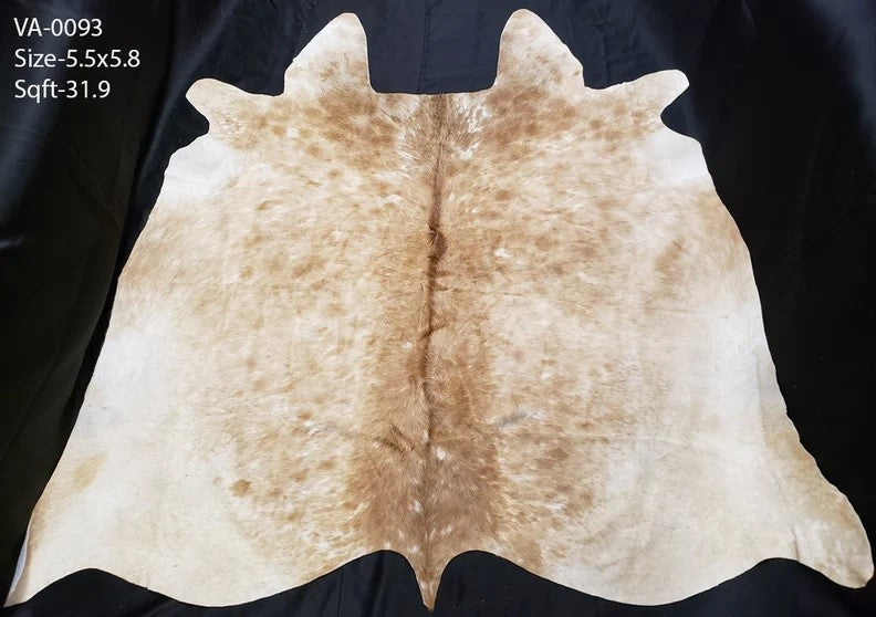 Brown and White Cowhide Rug, Cowhide Carpet, Cowhide Floor Rug, Animal skin Natural Hides Hand Made Rug, Cow Skin Rug Cow Hide Rug