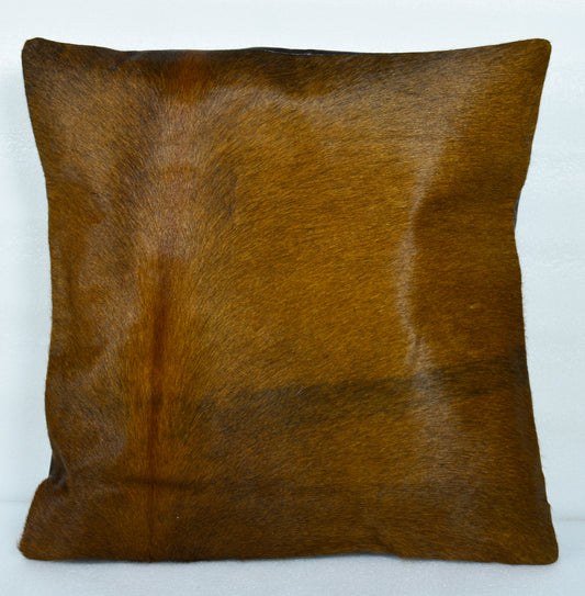 Real original skin Cowhide Pillow Cover, Natural Luxurious Hair Cushion Pillow Covers, Genuine Leather 16 '' x 16 '' Christmas Decor