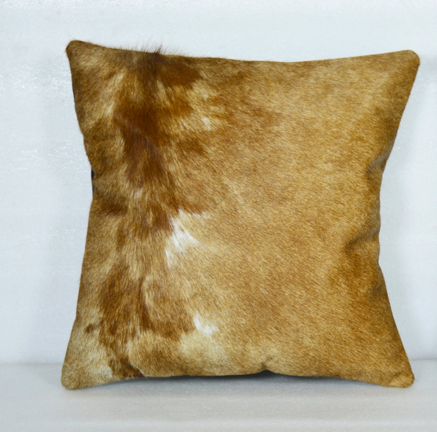 Real original skin Cowhide Pillow Cover, Natural Luxurious Hair Cushion Pillow Covers, Genuine Leather 16 '' x 16 '' Christmas Decor