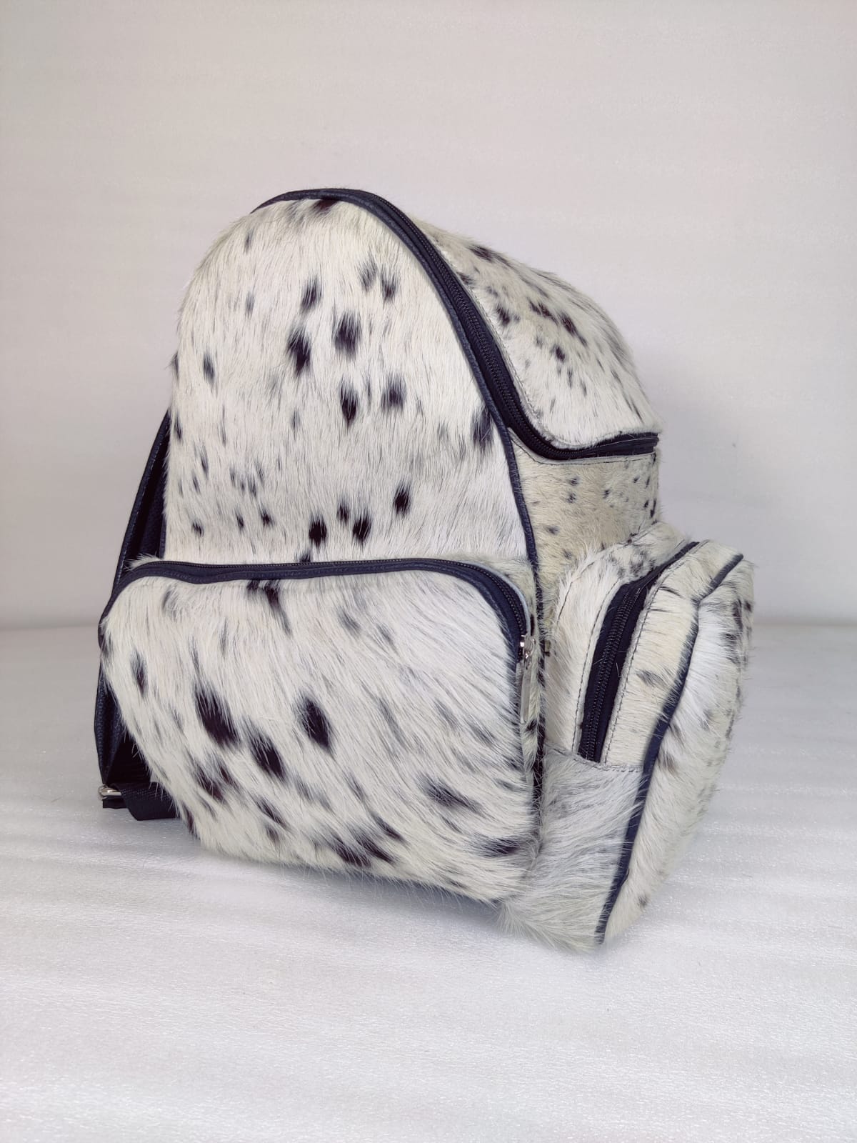 Natural Cowhide Backpack Bag | Leather Cowhide Backpack |Handmade Bag Cow Skin Cow Hide Back Pack, Diaper Bag + Insulated Bottle Carrier