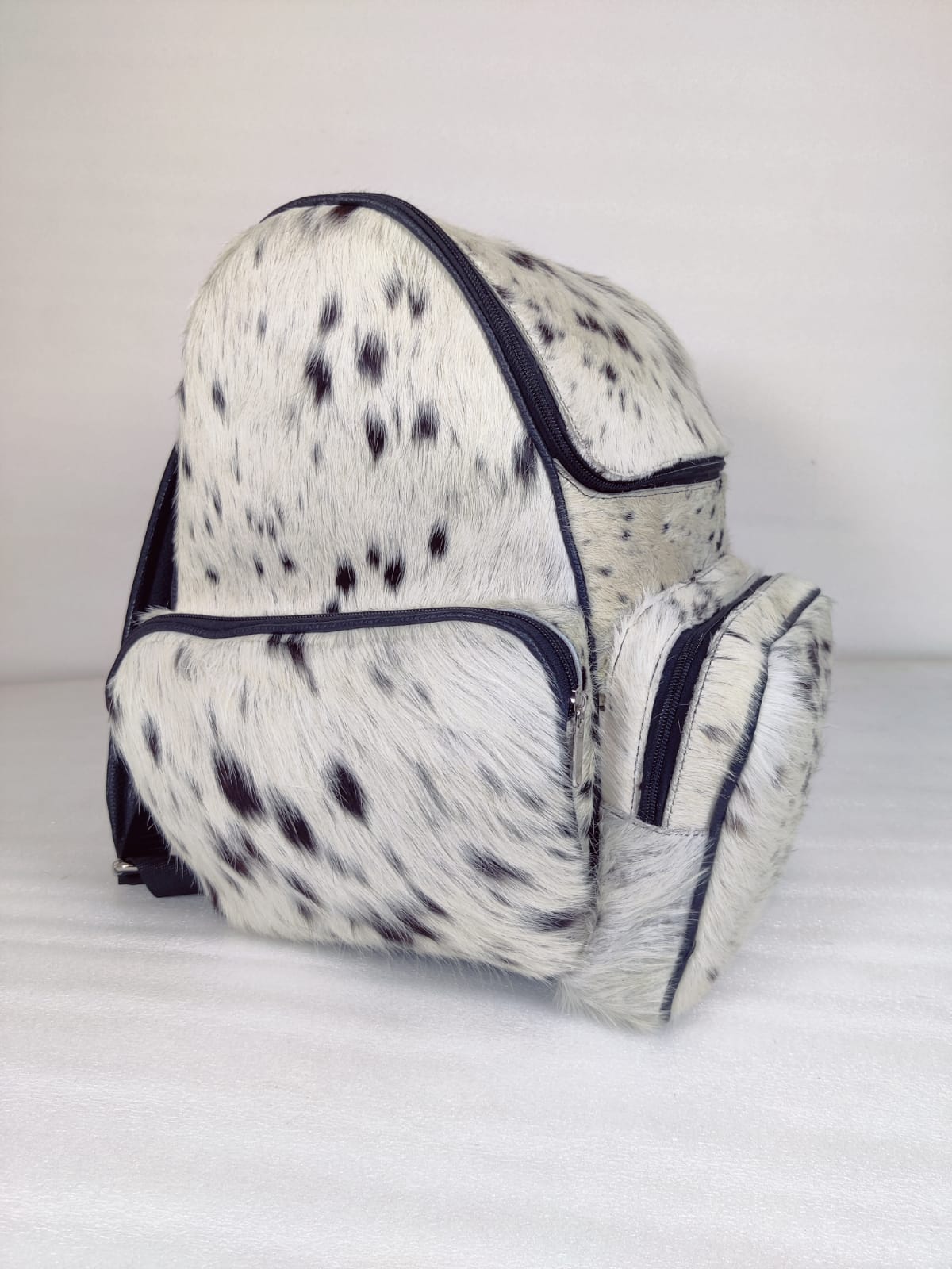 Natural Cowhide Backpack Bag | Leather Cowhide Backpack |Handmade Bag Cow Skin Cow Hide Back Pack, Diaper Bag + Insulated Bottle Carrier