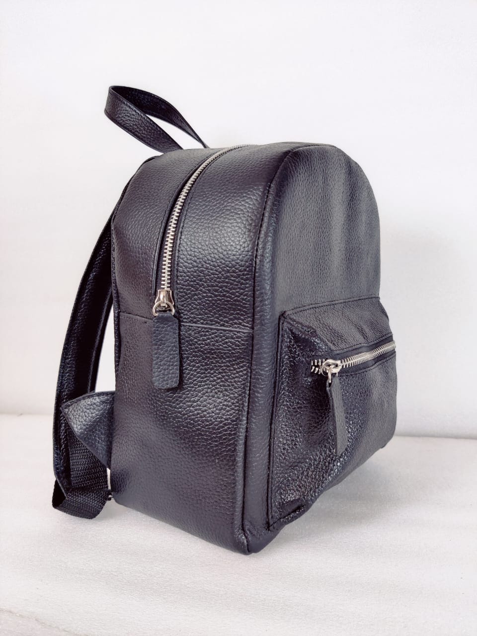 Leather Backpack Women, Black Leather Backpack,College Bag,Leather Shoulder Bag,Convertible Backpack for Women,Christmas Gifts For Her