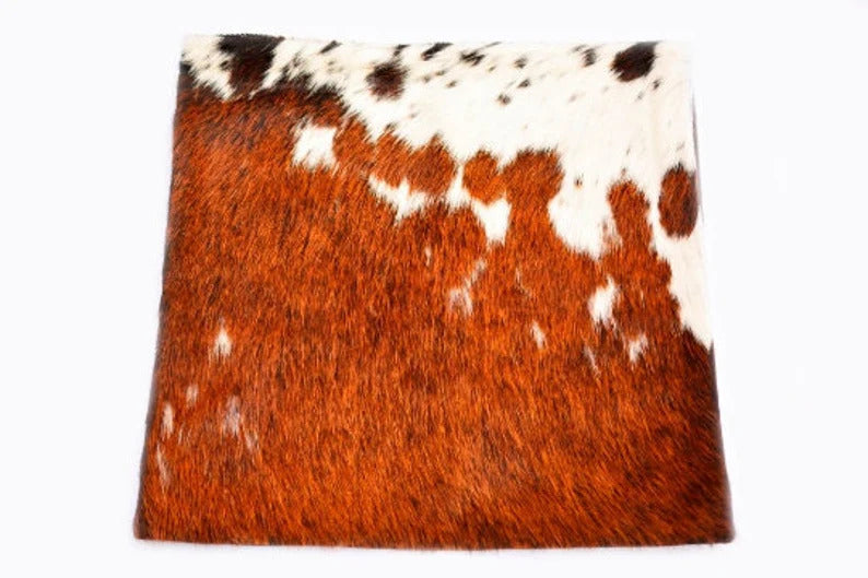 Set of 2 Cowhide Cushion Pillowcases Brown and White decorative cushions Christmas Decor Cushion Pillow Covers