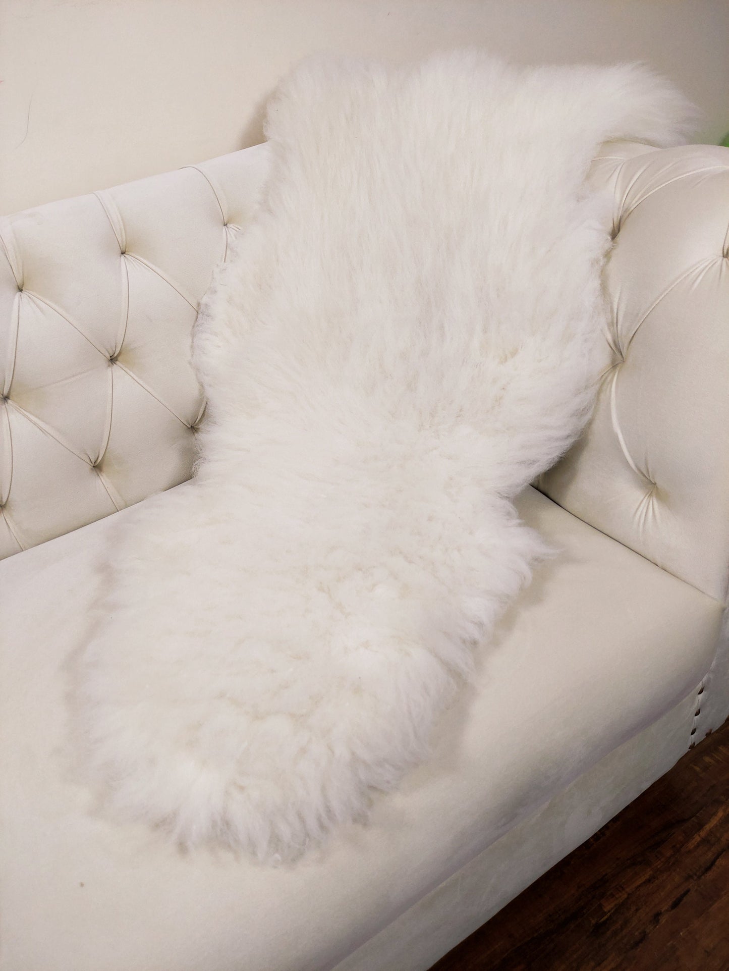 Genuine Sheepskin Rug Ivory White Sheepskin Rug Single Pelt Wool Fur Throw Floor Rug 2ft x 3ft Australian Sheepskin rug | Soft Floor Matt