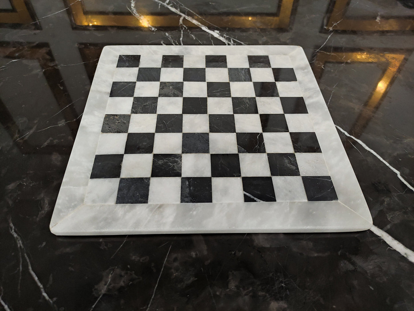 Handmade Marble Chess Set Indoor Adult Chess Game Marble Chess Board Handcraft 12" x 12"/ 16" x16" Premium Top Quality Chess Board