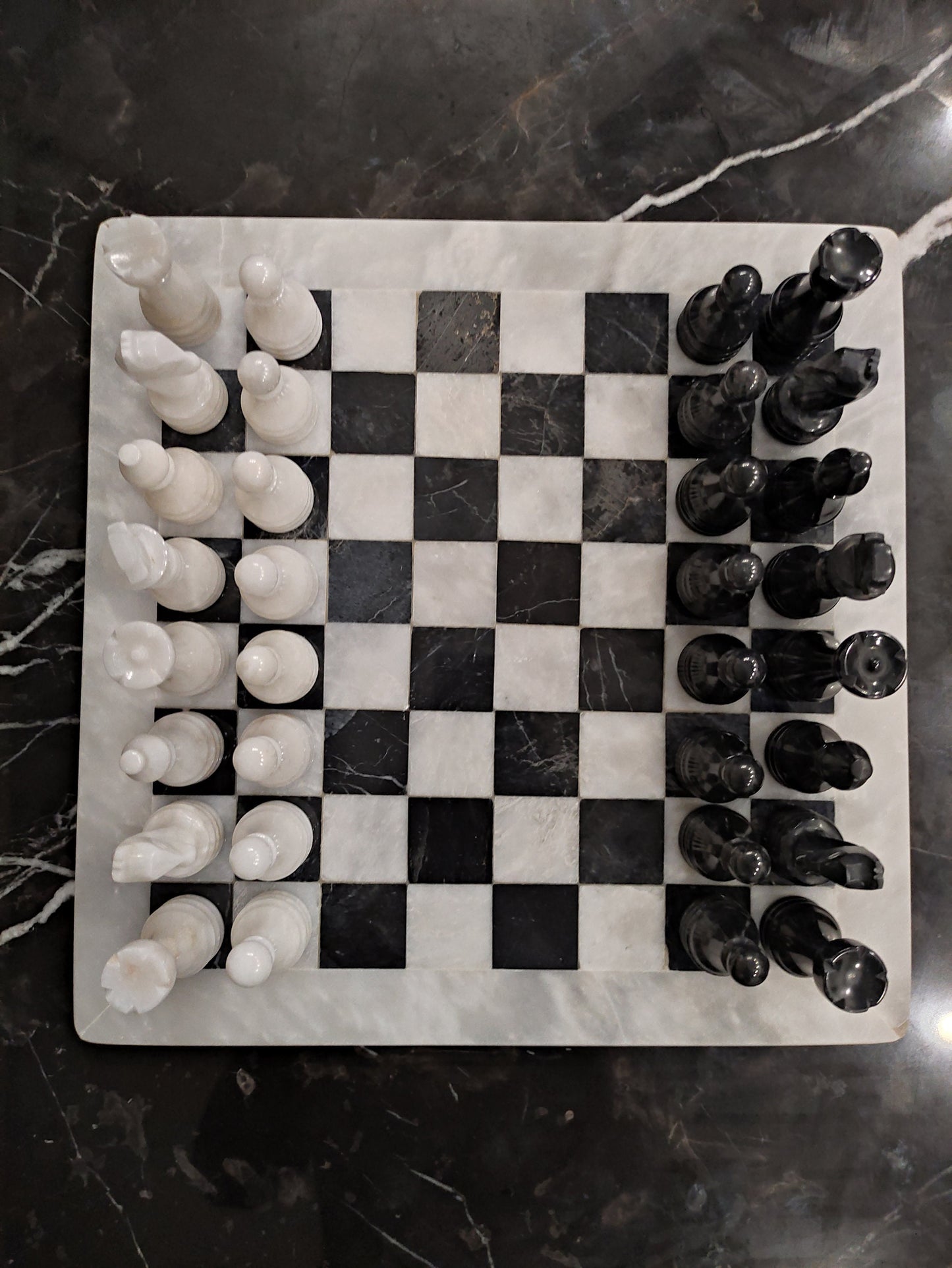 Handmade Marble Chess Set Indoor Adult Chess Game Marble Chess Board Handcraft 12" x 12"/ 16" x16" Premium Top Quality Chess Board