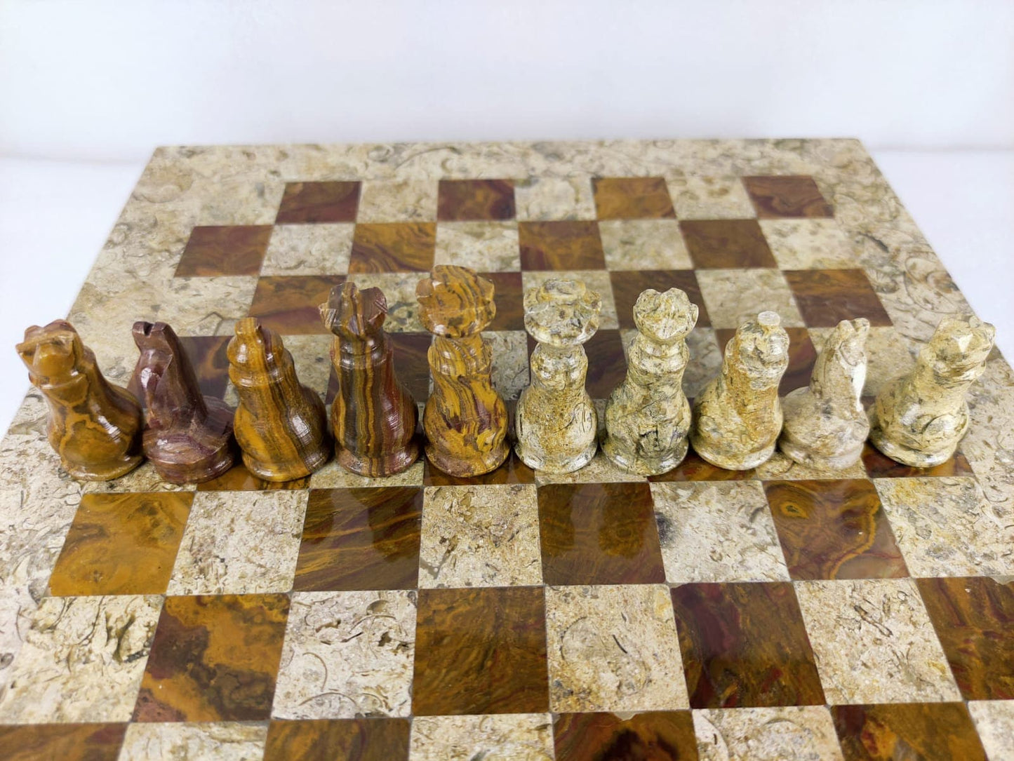 Handmade Marble Chess Set Indoor Adult Chess Game Marble Chess Handcraft 8x 8/10 x 10 Premium Top Quality Chess Board | Mini Chess Game