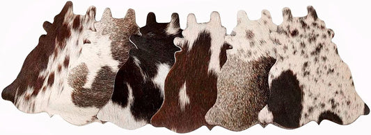 Cowhide Coaster Natural Cowhide Drink Coasters Hair On Cow Shape Coasters Leather Tea Cup Coasters Home Decor & Home Living Ideas Multicolor